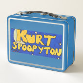 Schattigee Ghost Kurt Spoopyton Metal Lunchbox (Achterkant)