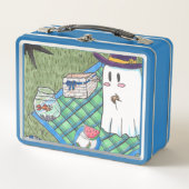 Schattigee Ghost Kurt Spoopyton Metal Lunchbox (Voorkant)