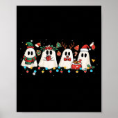 Schattigee Ghost Lights Tree Cake Vrolijk Kerstfee Poster (Voorkant)