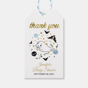 Schattigee Ghost Little Boo Halloween Baby shower  Cadeaulabel