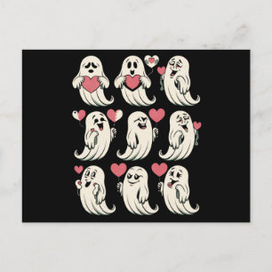 Schattigee Ghost Lover Heart Valentijnsdag Funny C Briefkaart