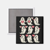 Schattigee Ghost Lover Heart Valentijnsdag Funny C Magneet (Voorkant / Achterkant)