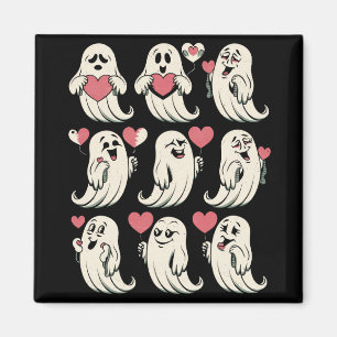 Schattigee Ghost Lover Heart Valentijnsdag Funny C Magneet