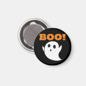 Schattigee Ghost met BOO woorden! Magneet (Voorkant / Achterkant)