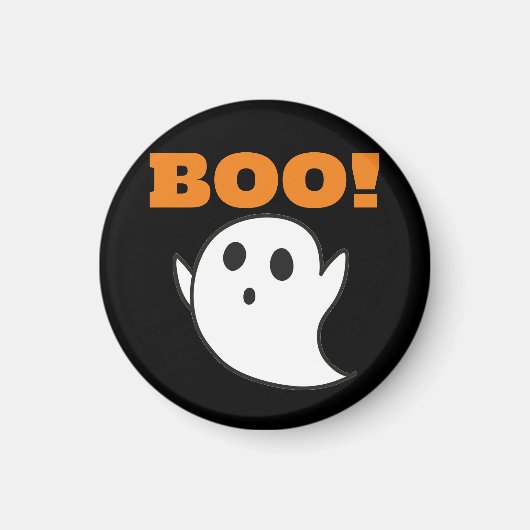 Schattigee Ghost met BOO woorden! Magneet (Voorkant)