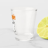 Schattigee Ghost met BOO woorden! Shot Glas (Rechts)