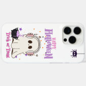Schattigee Ghost met Hoofdtelefoon Halloween iPhon Case-Mate iPhone Case (Achterkant (horizontaal))