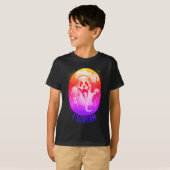 Schattigee Ghost met Ice Cream Halloween T-shirt (Voorkant volledig)