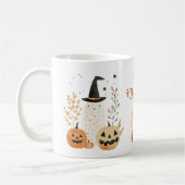 Schattigee Ghost met Jack—o-Lanterns Happy Hallowe Koffiemok (Links)