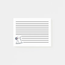 Schattigee Ghost met Lolipop Post-It Notities