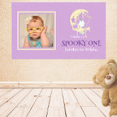 Schattigee Ghost Moon Spooky One Halloween 1e Verj Spandoek