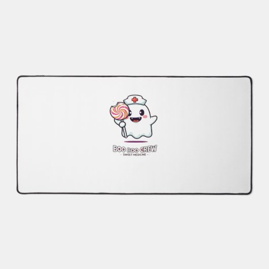 Schattigee Ghost Nurse Boo Boo Crew Halloween Clas Bureaumat (Voorkant)