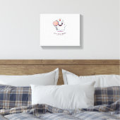 Schattigee Ghost Nurse Boo Boo Crew Halloween Clas Canvas Afdruk (Insitu (Slaapkamer))