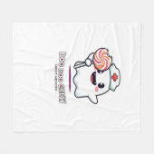 Schattigee Ghost Nurse Boo Boo Crew Halloween Clas Fleece Deken (Voorkant (Horizontaal))