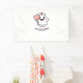 Schattigee Ghost Nurse Boo Boo Crew Halloween Clas Spandoek (Insitu)