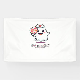 Schattigee Ghost Nurse Boo Boo Crew Halloween Clas Spandoek