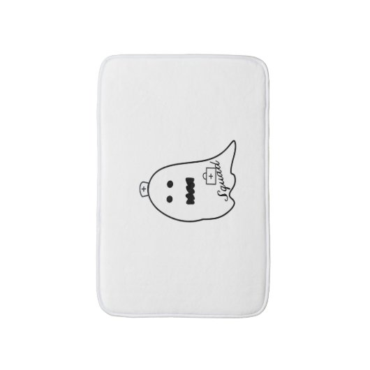 Schattigee Ghost Nurse Halloween Hand getrokken Ho Badmat (Voorkant Verticaal)