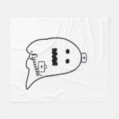 Schattigee Ghost Nurse Halloween Hand getrokken Ho Fleece Deken (Voorkant (Horizontaal))
