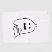 Schattigee Ghost Nurse Halloween Hand getrokken Ho Golfhanddoek (Horizontaal)