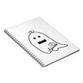 Schattigee Ghost Nurse Halloween Hand getrokken Ho Notitieboek (Rechterzijde)
