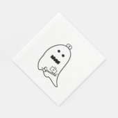 Schattigee Ghost Nurse Halloween Hand getrokken Ho Servet (Hoek)