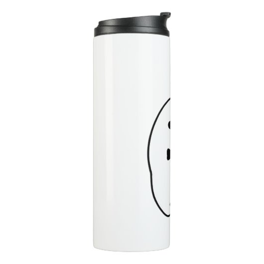 Schattigee Ghost Nurse Halloween Hand getrokken Ho Thermosbeker (Gedraaid links)