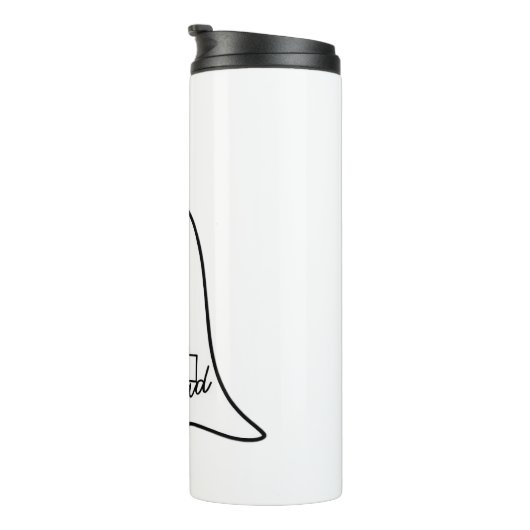 Schattigee Ghost Nurse Halloween Hand getrokken Ho Thermosbeker (Geroteerd rechts)