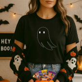 Schattigee Ghost Outline Gift Halloween T-shirt