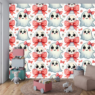 Schattigee Ghost Pastel Halloween Theme Design Behang