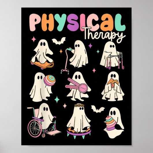 Schattigee Ghost Physical Therapy PT Fysiotherapeu Poster (Voorkant)