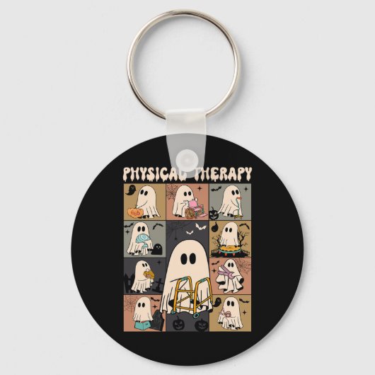 Schattigee Ghost Physical Therapy PT Fysiotherapeu Sleutelhanger (Voorkant)