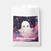 Schattigee Ghost Pink en Blue Sky Stars Happy Hall Bedankzakje (Voorkant)
