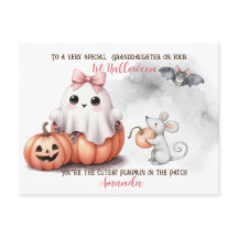 Schattigee Ghost Pumpkin Bat Halloween