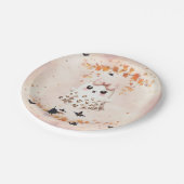 Schattigee Ghost Pumpkin Bat Halloween Papieren Bordje (Gekanteld)