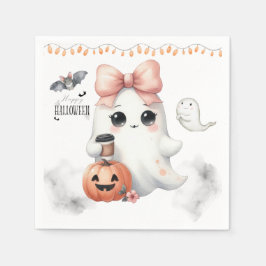 Schattigee Ghost Pumpkin Bat Halloween Servet