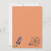 Schattigee Ghost Pumpkin Bat Spider Web Halloween Kaart (Achterkant)