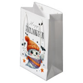 Schattigee Ghost Pumpkin Halloween Holiday Klein Cadeauzakje (Voorkant Gekanteld)