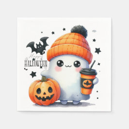 Schattigee Ghost Pumpkin Halloween Holiday Servet