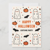 Schattigee Ghost & Pumpkin Halloween Kaart (Voorkant)