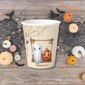 Schattigee Ghost Pumpkin Halloween Papieren Bekers