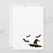 Schattigee Ghost & Pumpkin Halloween Party Uitnodi Kaart (Achterkant)