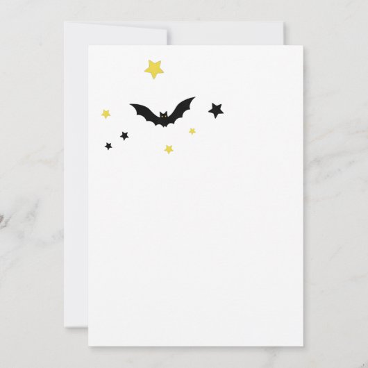 Schattigee Ghost & Pumpkin Halloween Party Uitnodi Kaart (Achterkant)