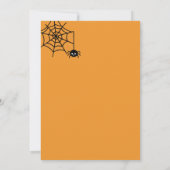 Schattigee Ghost & Pumpkin Halloween Party Uitnodi Kaart (Achterkant)