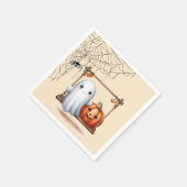 Schattigee Ghost Pumpkin Halloween Servet (Hoek)