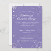 Schattigee Ghost & Pumpkin Halloween Uitnodiging (Achterkant)
