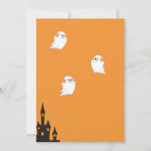 Schattigee Ghost & Pumpkin Halloween Uitnodiging (Achterkant)