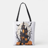 Schattigee Ghost Pumpkin Party Design Tote Bag (Achterkant)