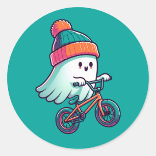 Schattigee ghost riding bike Stickers