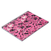 Schattigee Ghost Skull Pumpkin Halloween Notitieboek (Linkerzijde)