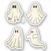 Schattigee Ghost Sticker Pack, Ghoul, Halloween St (Voorkant)